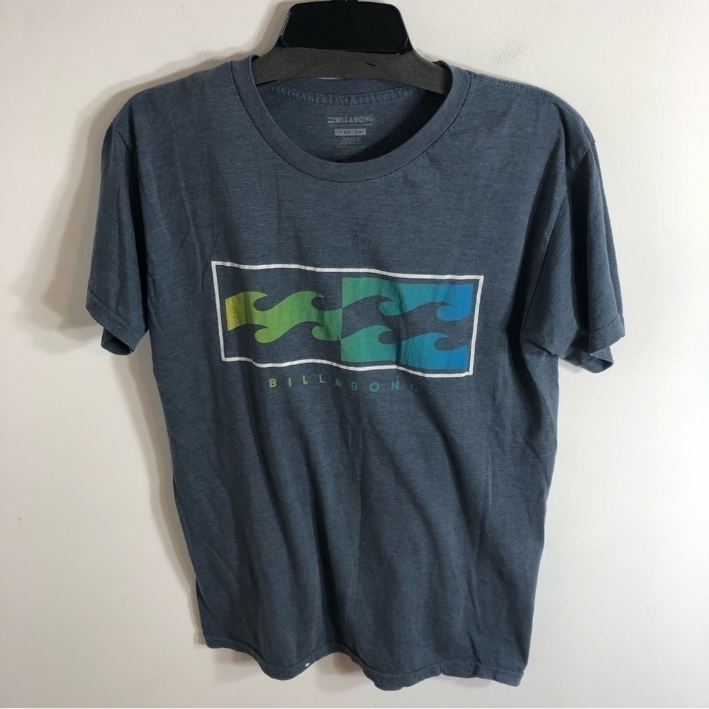 Billabong Blue T-shirt Men’s Medium Green Blue Men’s